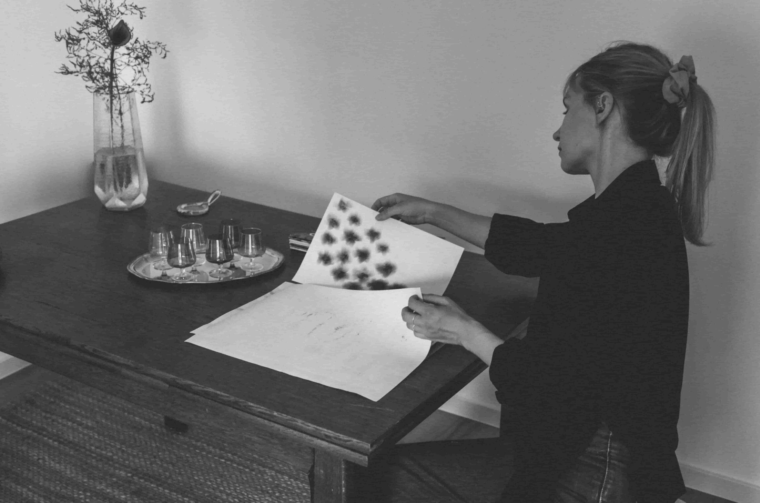 Einblick in gestalterische Prozesse und die Psychologin